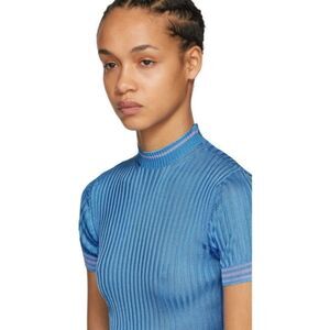 Acne Studios Blue Sisian Short Sleeve Top
